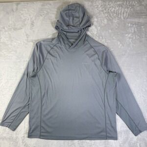 Simms Men's Lightweight Hooded Longsleeve Size XL Blue Fishing UPF 50 Solarflex